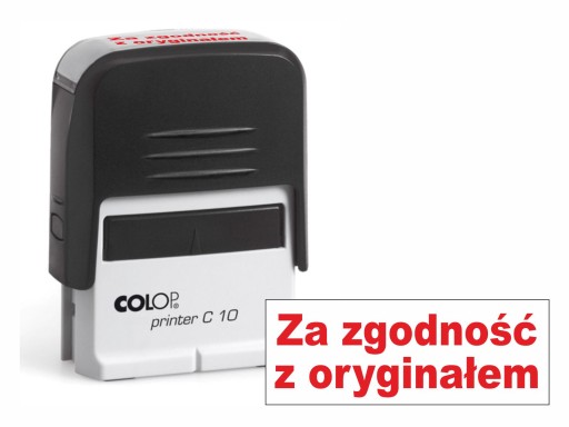 PIECZĄTKA ZA ZGODNOŚĆ Z ORYGINAŁEM COLOP