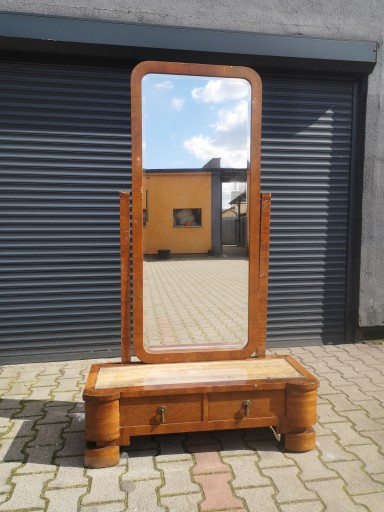 Toaletka Art Deco - orzech - Vintage Design sygn.