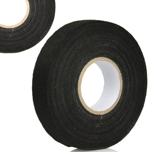 TAŚMA IZOLACYJNA CZARNA PARCIANA 19mm 25m