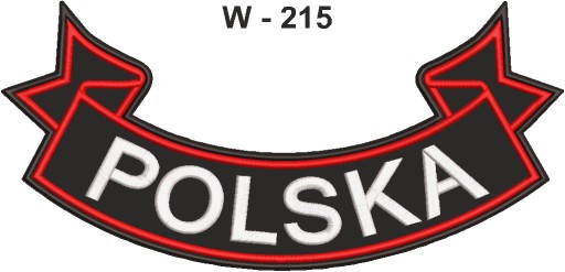 Polska, naszywka haft