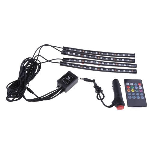 Remote Sound Control Car Interior Mood Lights