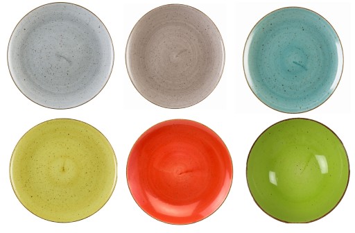 LUBIANA BOSS KOLOROWY 6 X TALERZ DESEROWY 16,5 CM