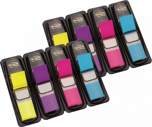 Zakładki samoprzylepne Post-it 12x43mm 4x35szt x2