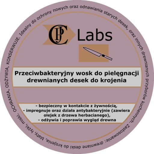 Przeciwbakteryjny wosk do desek do krojenia