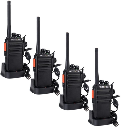 Retevis RT24 Walkie Talkie, Radiotelefon PMR446 z zestawem słuchawkowym,3KM