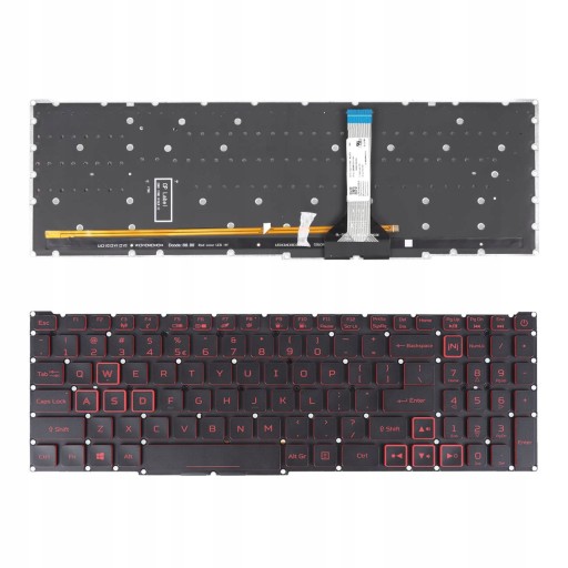 KLAWIATURA DO ACER AN515 AN515-45 AN515-56 LED RED