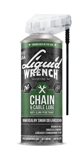 SMAR DO ŁAŃCUCHA W SPRAYU LIQUID WRENCH DO MOTOCYKLI ROWERÓW 380 ml