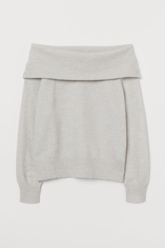 H&M 38/M sweter z odkrytymi ramionami