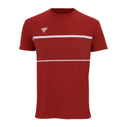 Koszulka tenisowa męska Tecnifibre czerwona L