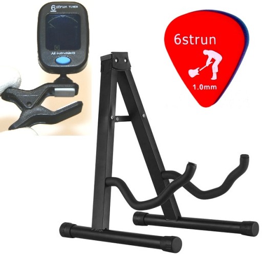 STOJAK STATYW GITAROWY NA GITARĘ + TUNER DO STROJENIA - PREZENT NA MIKOŁAJA