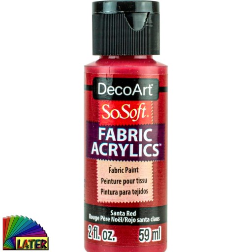 Farba do tkanin SOSOFT 59ml santa red DSS77