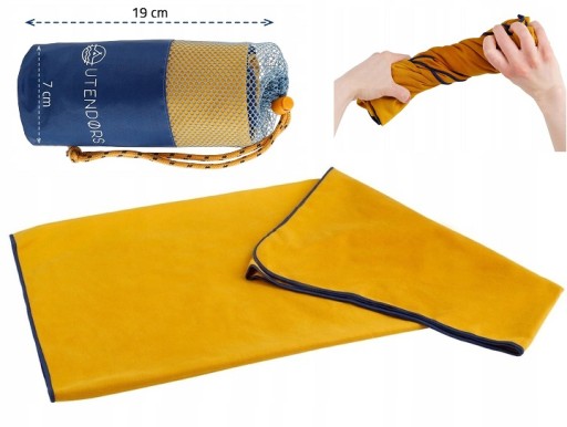 RĘCZNIK SZYBKOSCHNĄCY MIKROFIBRA 140X70 XL +POKROWIEC SIATKA NA BASEN PLAŻE