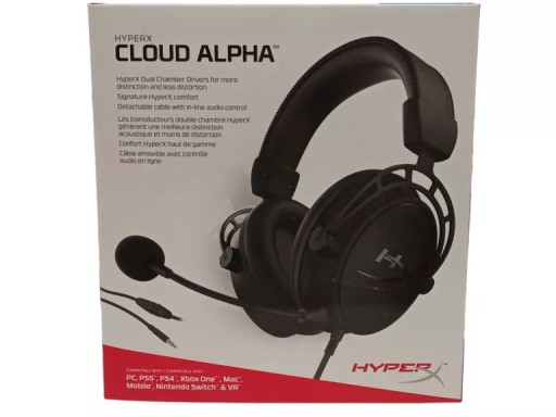 SŁUCHAWKI HYPERX CLOUD ALPHA BLACK