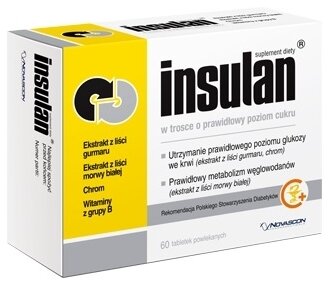 INSULAN 60 TABLETEK GLUKOZA TRZUSTKA STRES ZAPALENIA