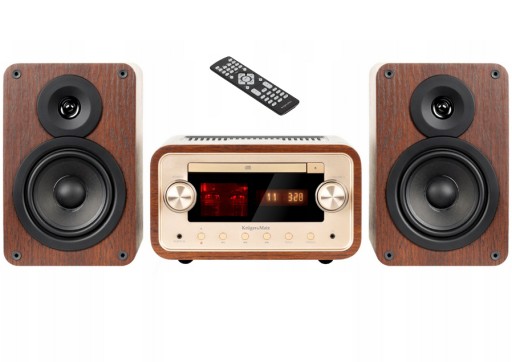 Mini wieża lampowa Kruger Matz CD USB BT NFC Retro