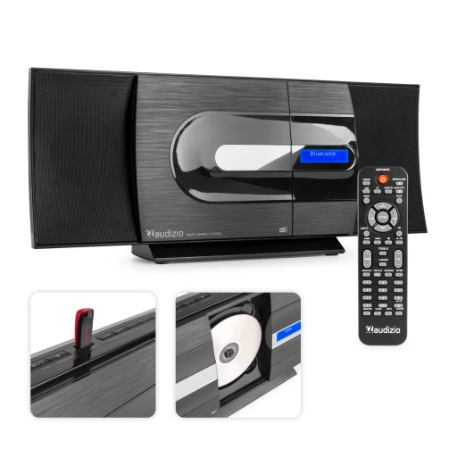 Miniwieża Hifi Audizio BT CD radio DAB+ FM USB