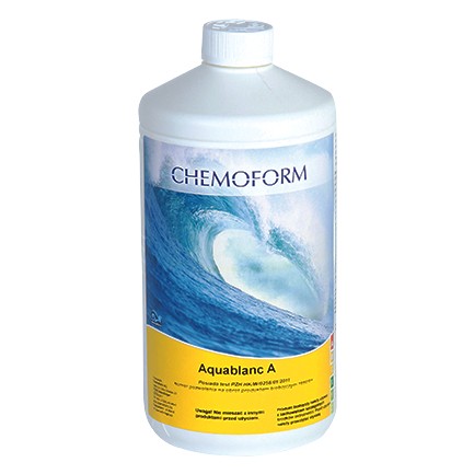 Chemoform AQUABLANC A Aktywny Tlen O2 do Basenu 1L TLEN DO BASENU SPA SAFE