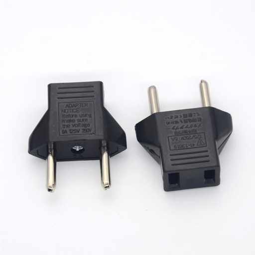 European Plug Adapter, American USA to European