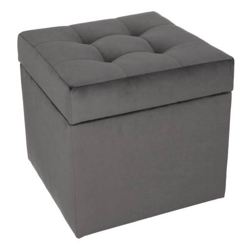 Nowoczesna otwierana pufa 45x45 cm w kolorze