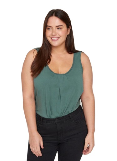 ZZ4 ZIZZI ZIELONA BLUZKA TOP ZE ŚCIĄGACZEM 58 60