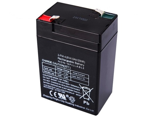 AKUMULATOR ŻELOWY MONITORING ALARM PPOŻ 6V 4Ah
