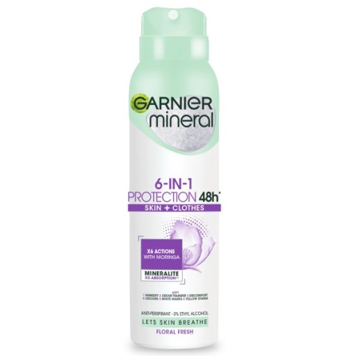 GARNIER Mineral 6in1 Protection Skin antyperspirant dezodorant spray 150ml