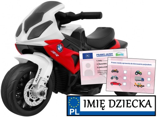 motor na akumulator BMW jeździk motorek elektryczny dla dziecka MOTORKI