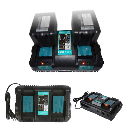 Podwojna Ładowarka akumulatorów Li-ion do MAKITA DC18RD 14.4V/18V
