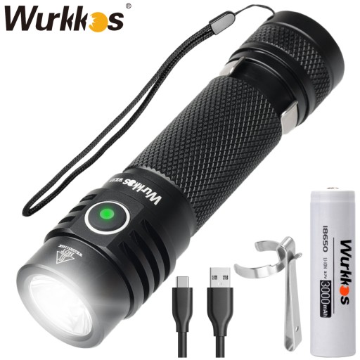 LATARKA LED TAKTYCZNA AKUMULATOROWA USB-C IPX SST40 Wurkkos WK03 EDC 1800lm