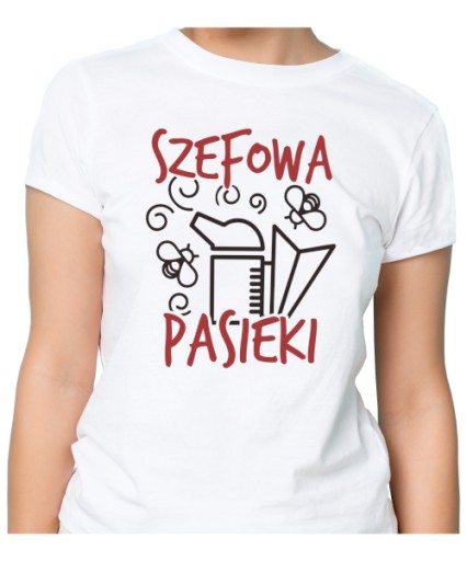 Prezent KOSZULKA SZEFOWA PASIEKI dla pszczelarki