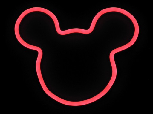 NMICKEY NEON LED FLEX MYSZKA MIKI REKLAMA 205X190MM
