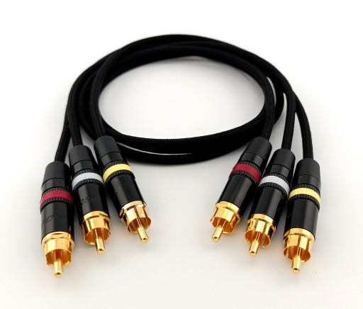 Ręcznie wykonane interkonekty RCA - L / R / COAXIAL CANARE L-4E5C dł. 50 cm