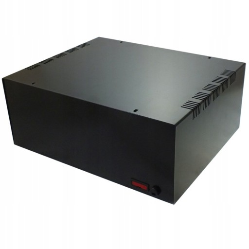 Obudowa metalowa T308 CZARNA bezpie. 300x240x120mm