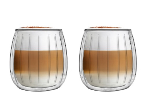 Szklanki termiczne do kawy cappuccino Vialli Design TULIP 250ml (2 szt.)