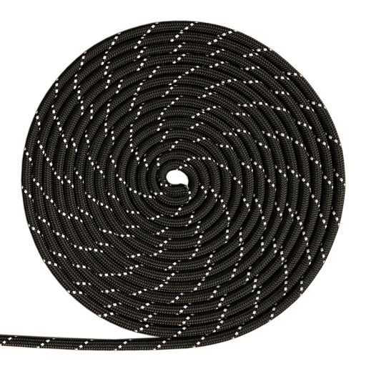 LINA ŻEGLARSKA ODBLASKOWA 6mm Czarna - 05187