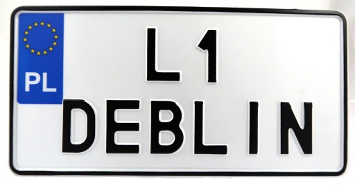 Polska tablica do ramki rejestracyjnej USA 300x150