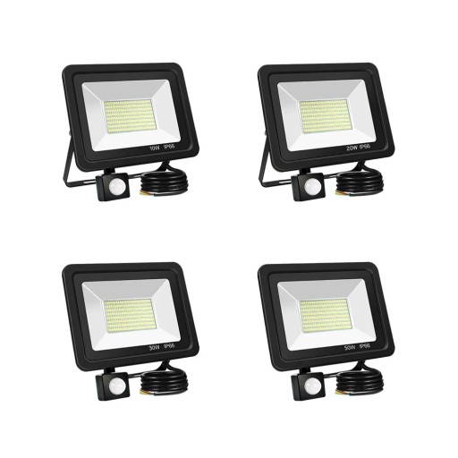 Zewnętrzna lampa ścienna LED IP66 lampa z czujnikiem ruchu PIR Superbright