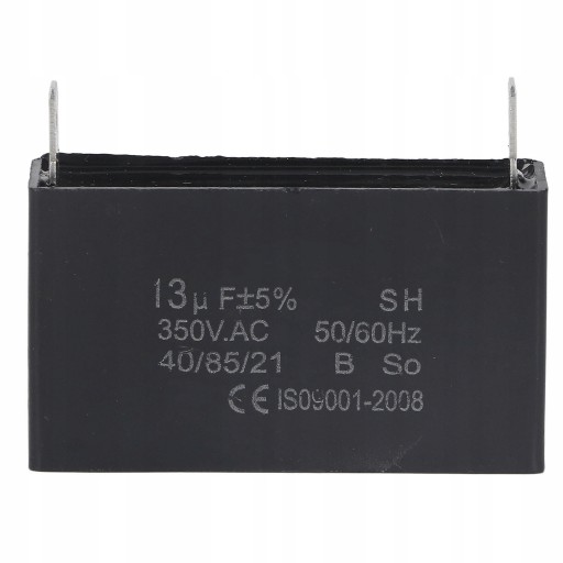 KONDENSATOR ROZRUCHOWY SILNIKA 13uF 350VAC CBB61