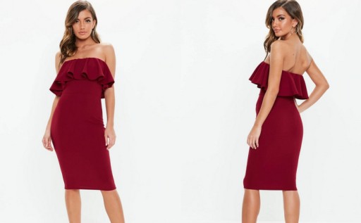 SUKIENKA MIDI BARDOT 40 MISSGUIDED A05
