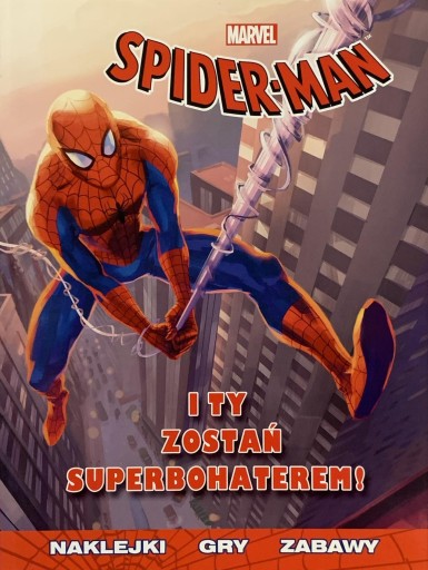 książeczka z naklejkami Spider-man KOLOROWANKA A4