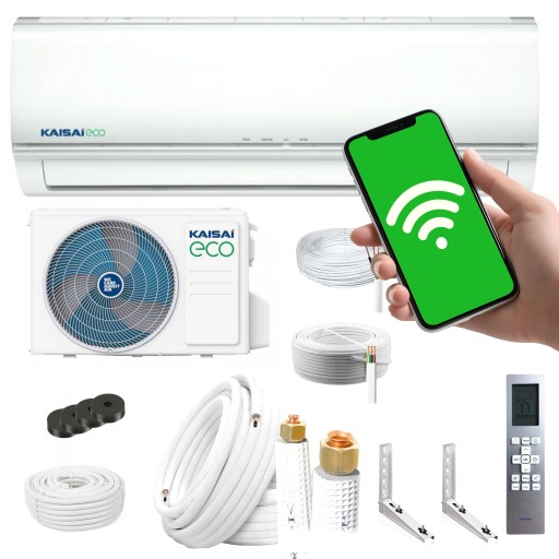 Klimatyzator ścienny KAISAI NOWOŚĆ WiFi 3,5kW Zestaw Samodzielny montaż