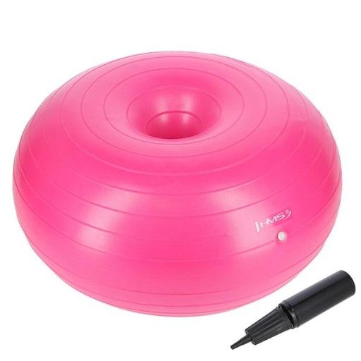 HMS YD04 PIŁKA GIMNASTYCZNA DONUT PINK