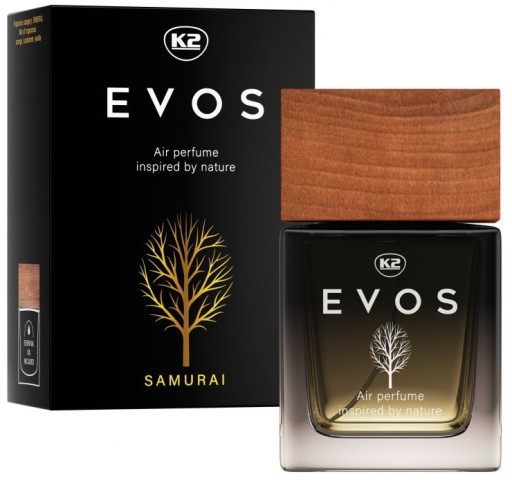 K2 EVOS SAMURAI flakon 50ml perfumy do auta zapach