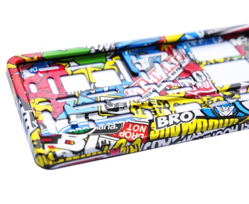 Ramka tablicy rejestracji hydrografika STICKERBOMB