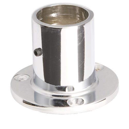Końcówka mocująca wysoka do rury fi 25mm Chrom