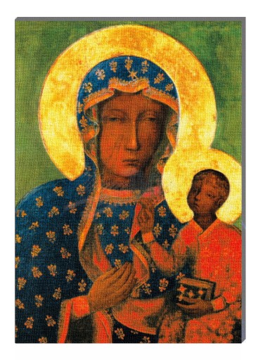 Obraz na płótnie Matka Boża Częstochowska 18 x 24