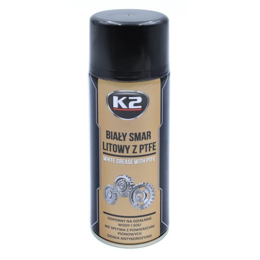 Smar Bialy Litowy z PTFE K2 W121 400ml