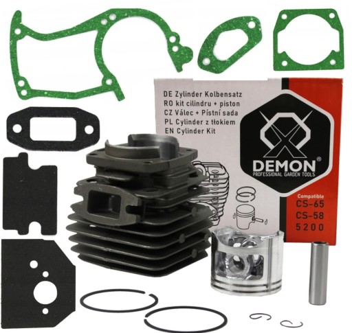CYLINDER TŁOK + USZCZELKI PIŁY CHIŃSKIEJ 5200 NAC