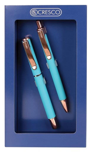 PIÓRO + DŁUGOPIS MASTER W ETUI GB NIEBIESKI