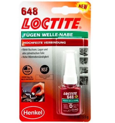 LOCTITE 648 Klej aneorobowy do osadzania 5ml